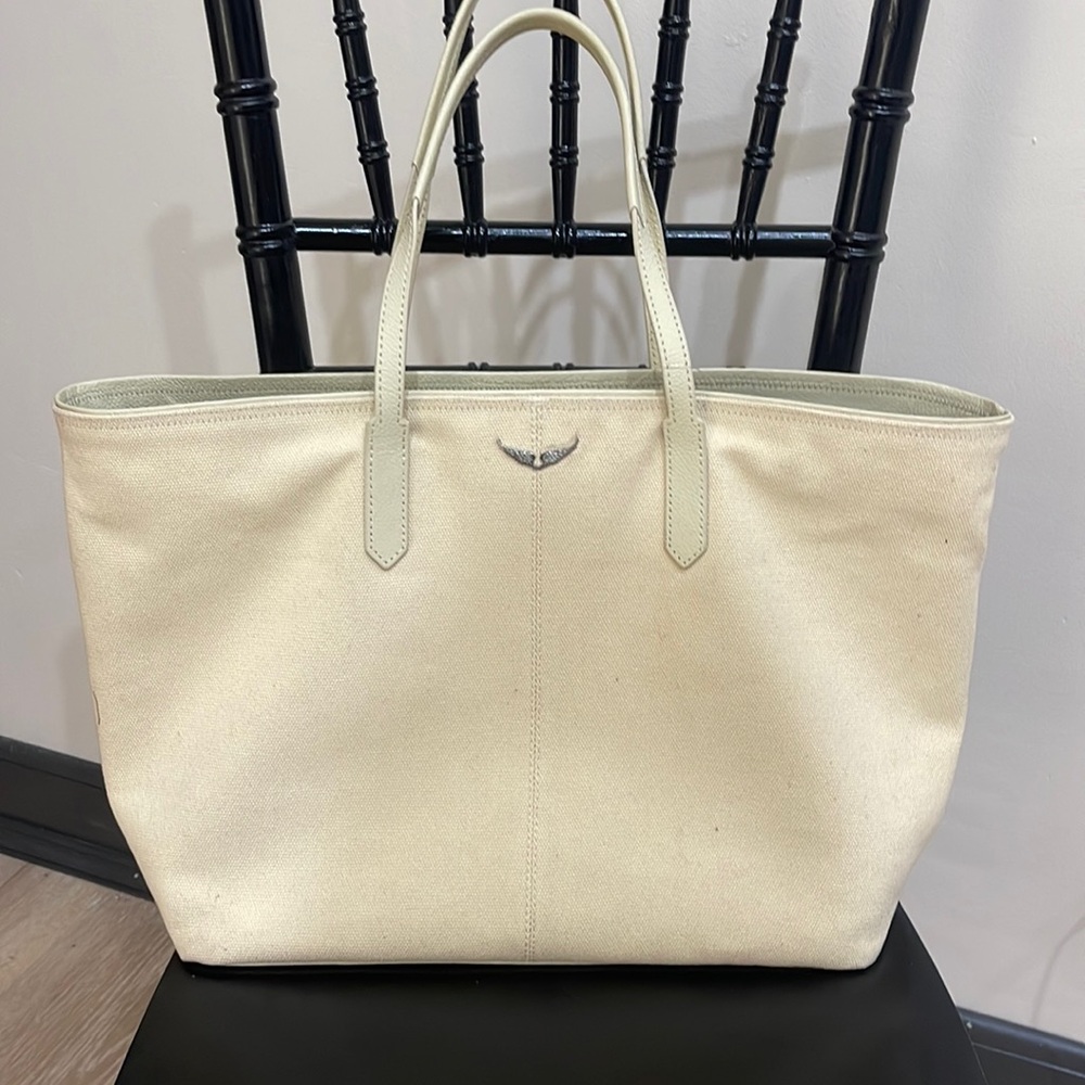 Zadig & Voltaire Mick Wings Canvas Tote